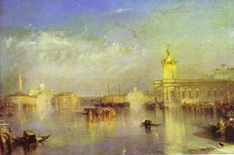 J.M.W. Turner The Dogana, San Giorgio, Citella, From the Steps of the Europa. China oil painting art